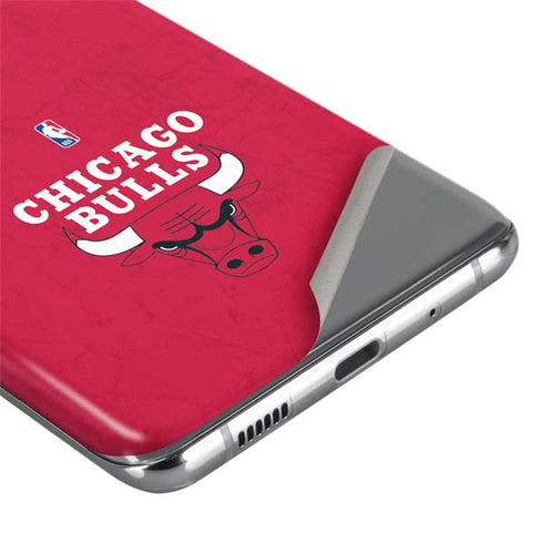 NBA Chicago Bulls Red Distressed Galaxy S20 Ultra 5G Skin